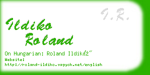 ildiko roland business card